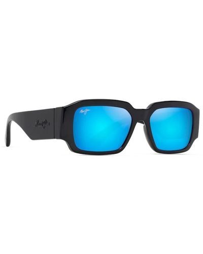 Maui Jim Blue hawaii occhiali da sole rettangolare nero