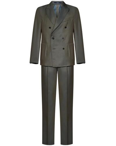 Drumohr Double Breasted Suits - Grey