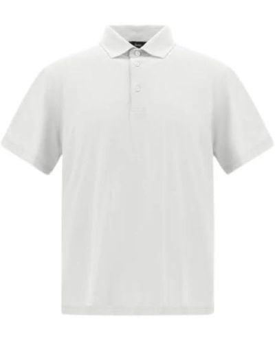 Herno Atmungsaktives crepe voile jersey polo shirt - Weiß