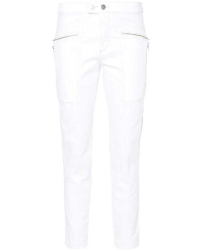 Isabel Marant Slim-Fit Trousers - White