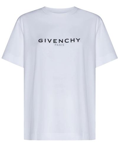 Givenchy Weiße t-shirts und polos - Blau