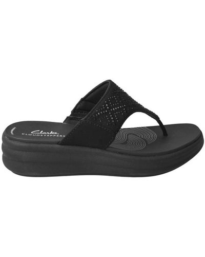 Clarks Shoes > flip flops & sliders > flip flops - Noir