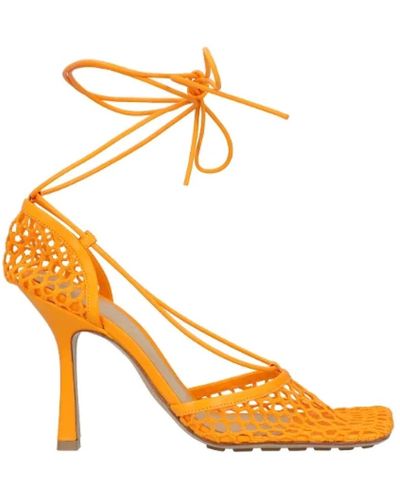 Bottega Veneta Leder sandals - Mettallic