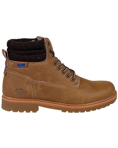 Gas Lace-up boots - Braun