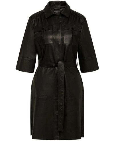 Bruuns Bazaar Belted Coats - Black