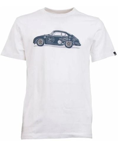 Deus Ex Machina Klassisches porsche 356 t-shirt - Weiß