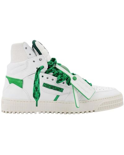 Off-White c/o Virgil Abloh Sneaker in mehreren farben mit hohem schaft, kalbsleder high-top sneakers - Grün