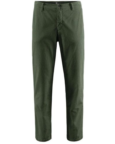 Bomboogie Pantaloni chino in velluto a coste - Verde