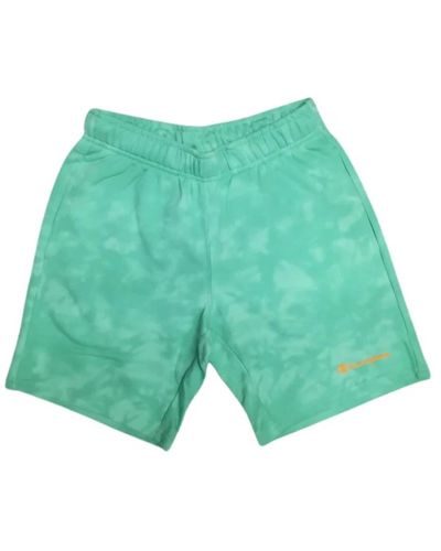 Champion Shorts sights tye dye small logo - Verde