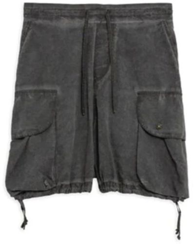 A PAPER KID Schwarze nylon shorts - Grau