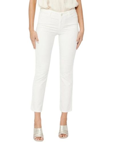 PAIGE Jeans > cropped jeans - Blanc