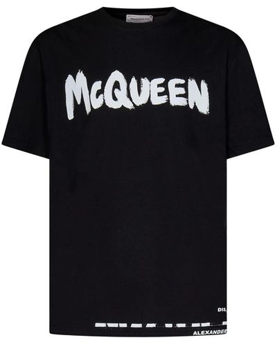 Alexander McQueen Schwarze t-shirts und polos