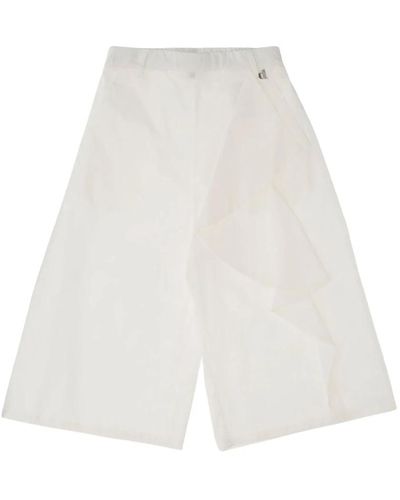 Dixie Pantalones cropped elásticos - Blanco