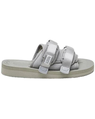 Suicoke Neopren- und nylon-sandalen mit klettverschlüssen - Grau