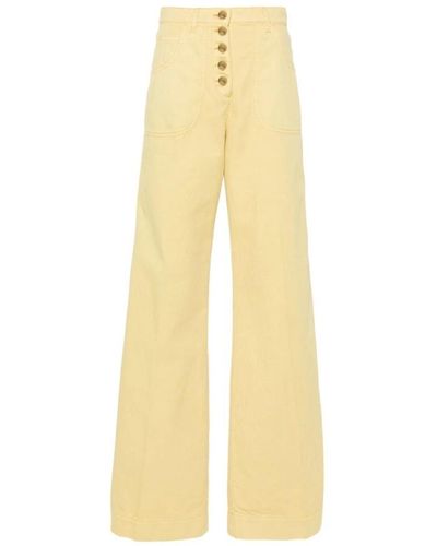 Etro Wide Jeans - Yellow