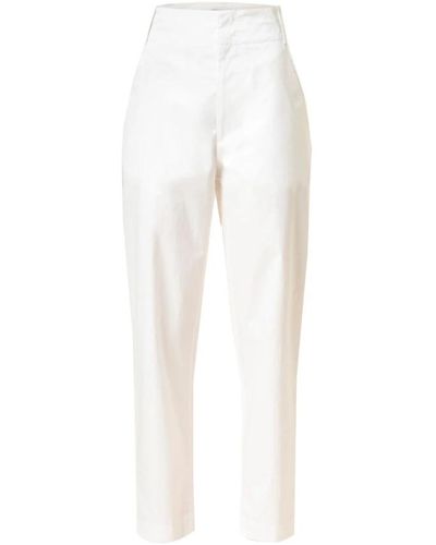Isabel Marant Pantalones de algodón deicoe - Blanco