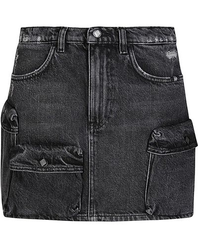 AMISH Jeans negros con logo