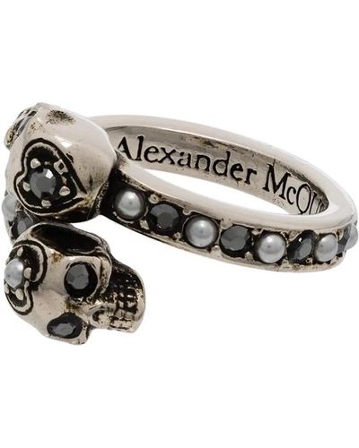 Alexander McQueen Rings - Metallic