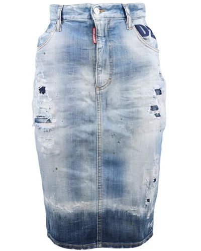 DSquared² Jeans skirt - Blu