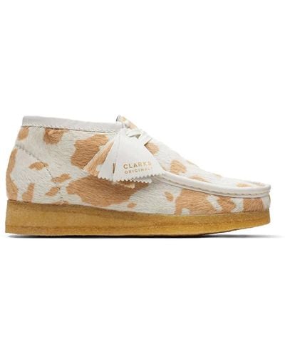 Clarks Wallabee boot cow print - Natur