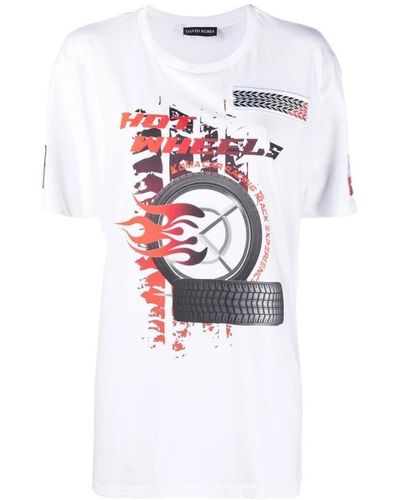 David Koma Tops > t-shirts - Blanc