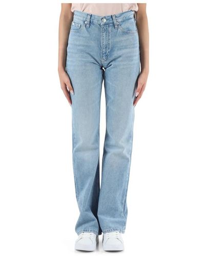 Calvin Klein Authentische boot jeans fünf tasche - Blau