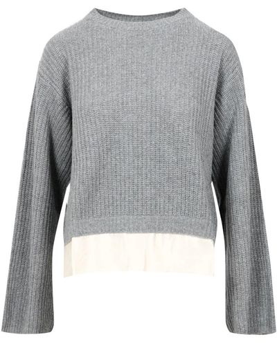 Kaos Elegante maglione in misto lana - Grigio