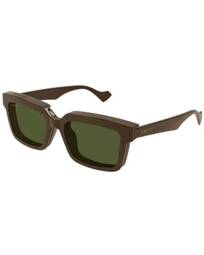 Gucci Braune transparente sonnenbrille gg1543s modell - Grün