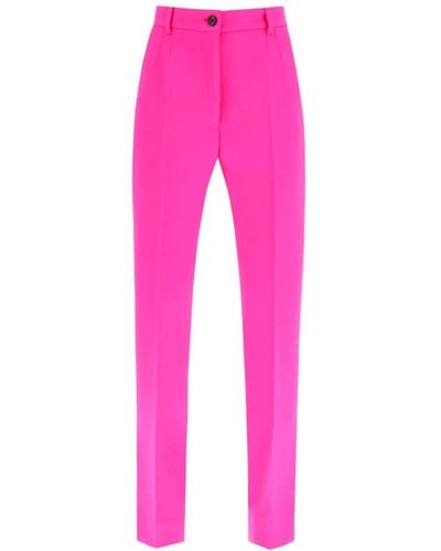 Dolce & Gabbana Cropped Trousers - Pink