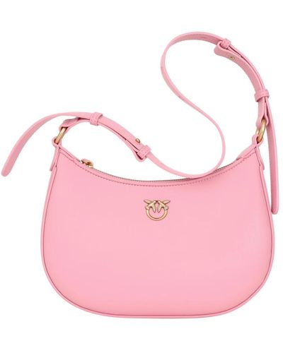 Pinko Mini love bag half moon - Rosa