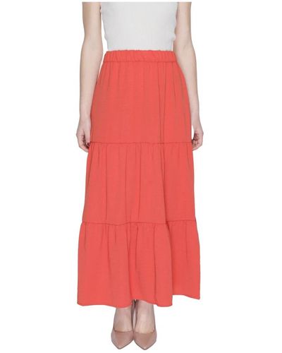 Jacqueline De Yong Maxi Skirts - Red