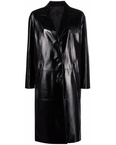 Prada Single-Breasted Coats - Black