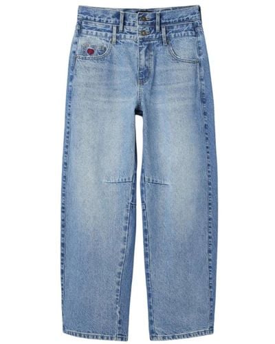 Desigual Loose-Fit Jeans - Blue