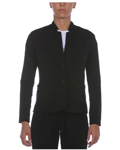 Deha Giacca fleece blazer nero