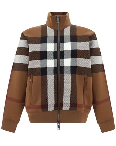 Burberry Sweatshirts & hoodies > zip-throughs - Marron