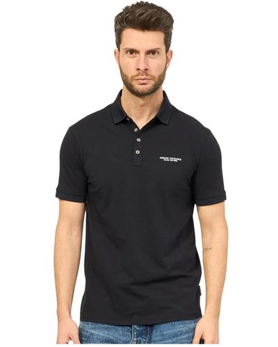 Armani Exchange Tops > polo shirts - Noir
