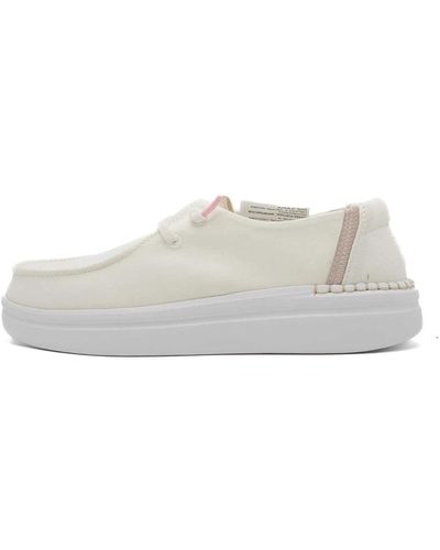 Hey Dude Shoes > flats > loafers - Blanc