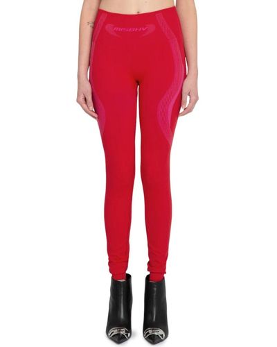 MISBHV Aktive leggings für sportlichen stil - Rot