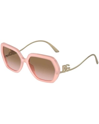 Dolce & Gabbana Moderne sonnenbrille modell 4468b,havana gold/brown shaded sonnenbrille - Pink