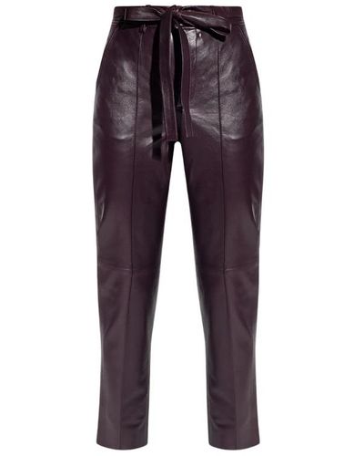 Custommade• Pantalons en cuir - Violet