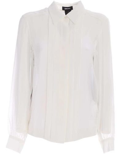 DKNY Two-tone blouse - Blanco