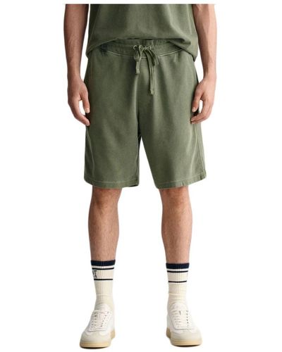 GANT Shorts in denim sbiadito dal sole - Verde