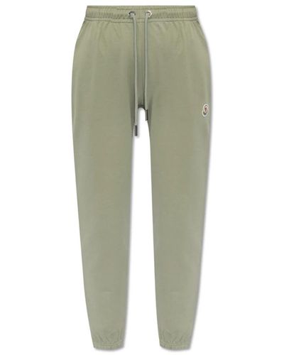 Moncler Pantalones de chándal con logo - Verde