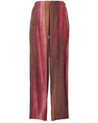 Manila Grace Wide Trousers - Red