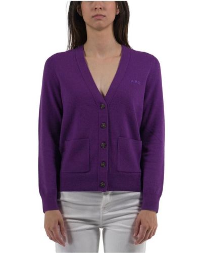 A.P.C. Cardigans - Morado