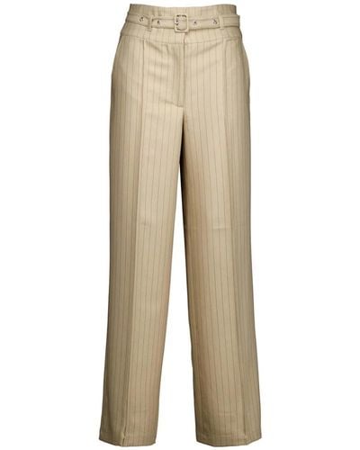 co'couture Trousers > straight trousers - Neutre