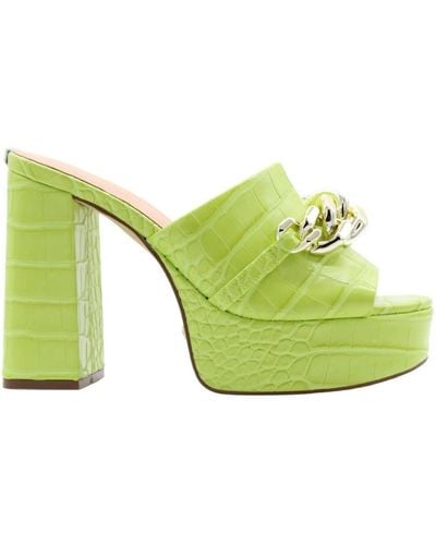 Guess Heeled Mules - Green