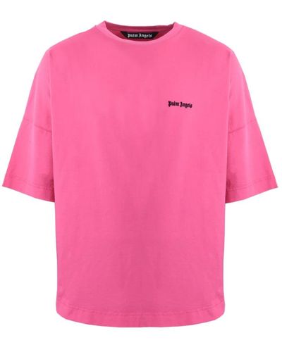Palm Angels T-Shirts - Pink