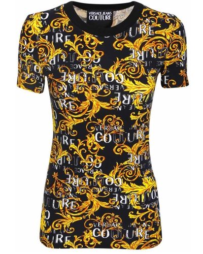 Versace Jeans Couture T-shirts and polos black - Giallo