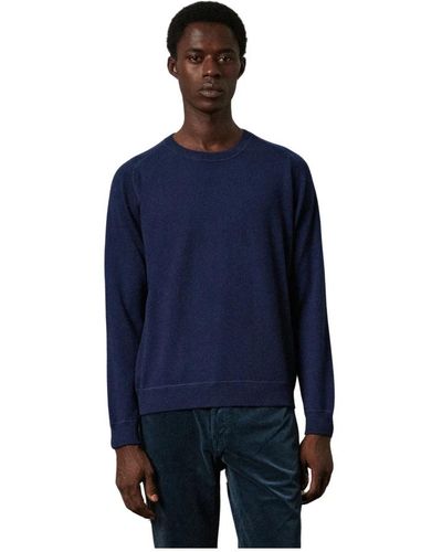 Massimo Alba Cashmere jacquard crewneck sweater - Blu